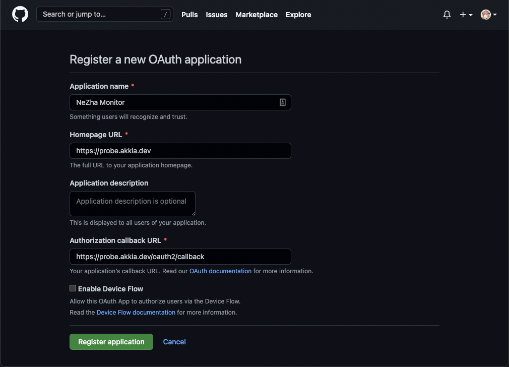 Add OAuth App